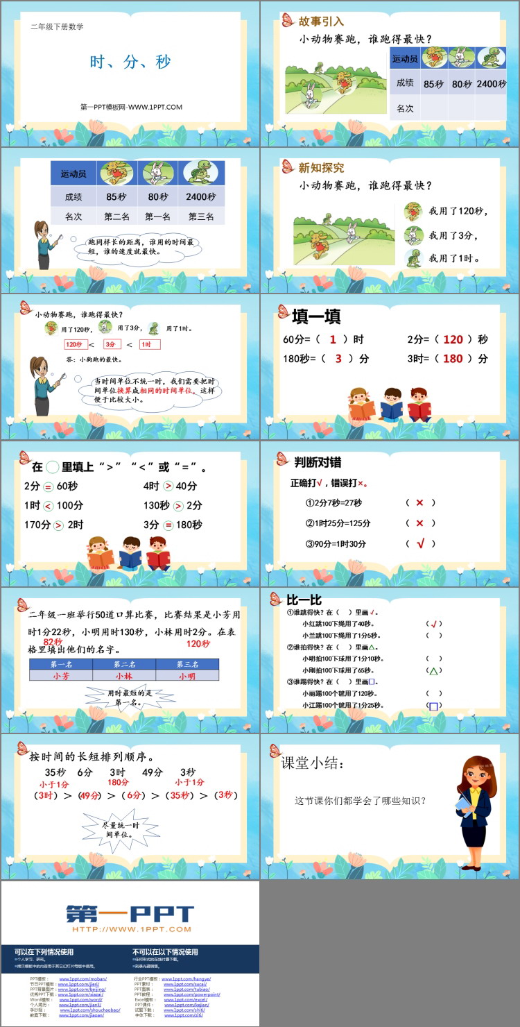 图片[2]-《时、分、秒》PPT教学课件下载-第一PPT