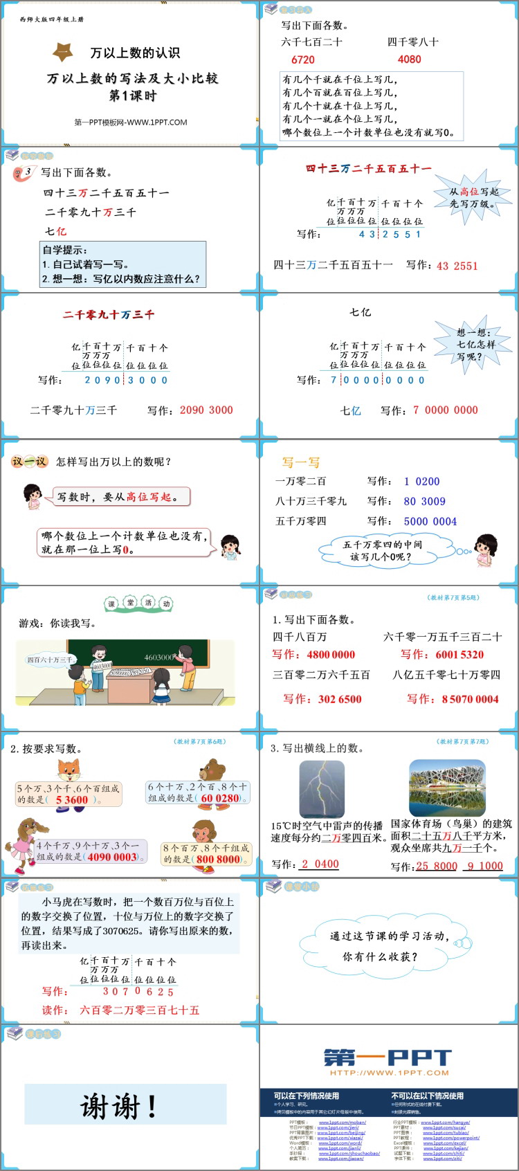 图片[2]-《万以上数的写法及大小比较》万以上数的认识PPT教学课件(第1课时)-第一PPT