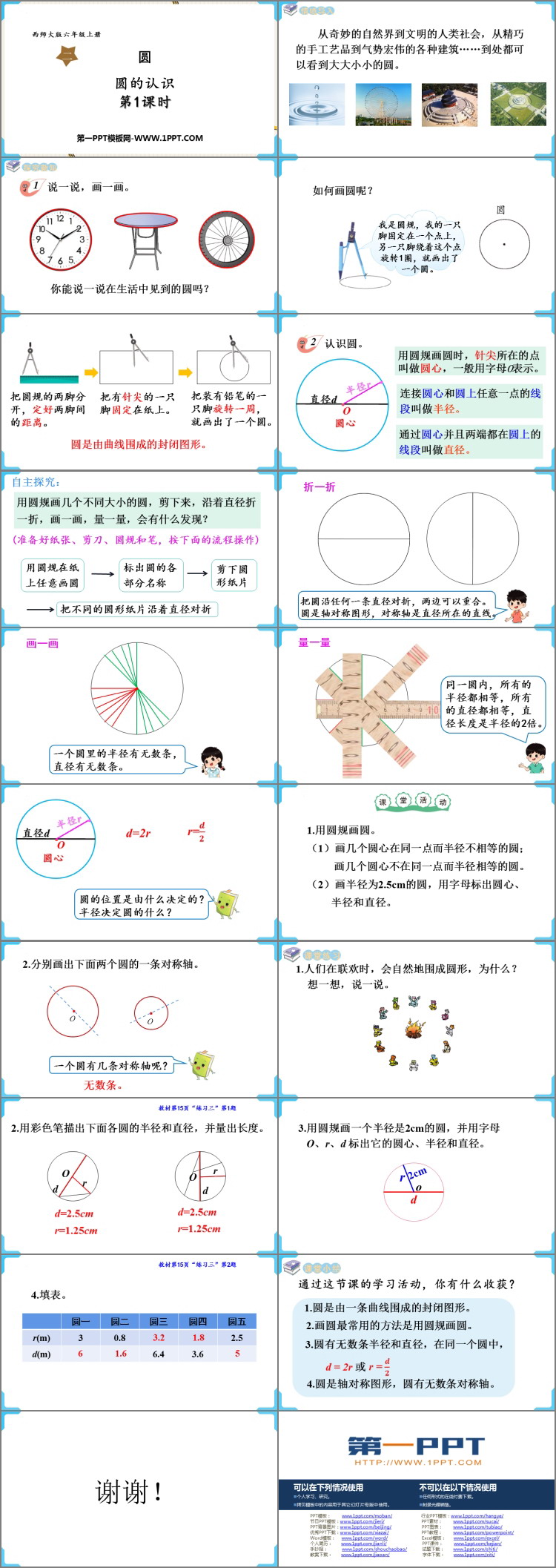 图片[2]-《圆的认识》圆PPT免费精品课件(第1课时)-第一PPT