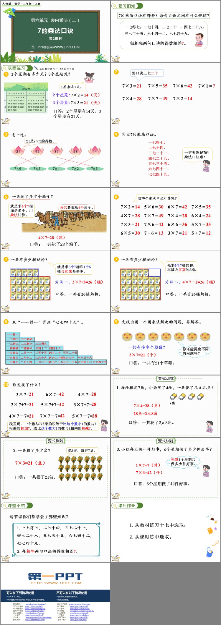 图片[2]-《7的乘法口诀》PPT课件(第2课时)-第一PPT