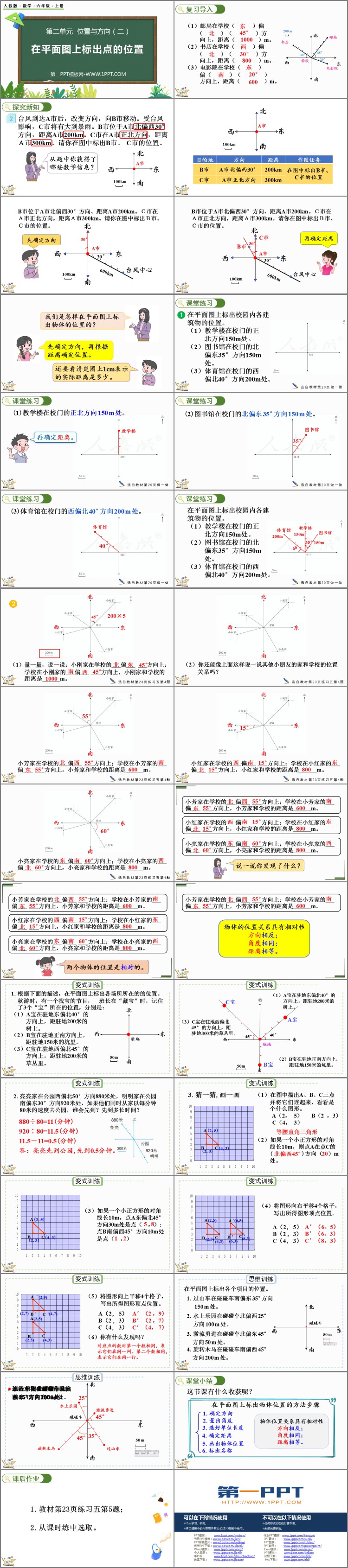 图片[2]-《在平面图上确定点的位置》位置与方向PPT课件-第一PPT