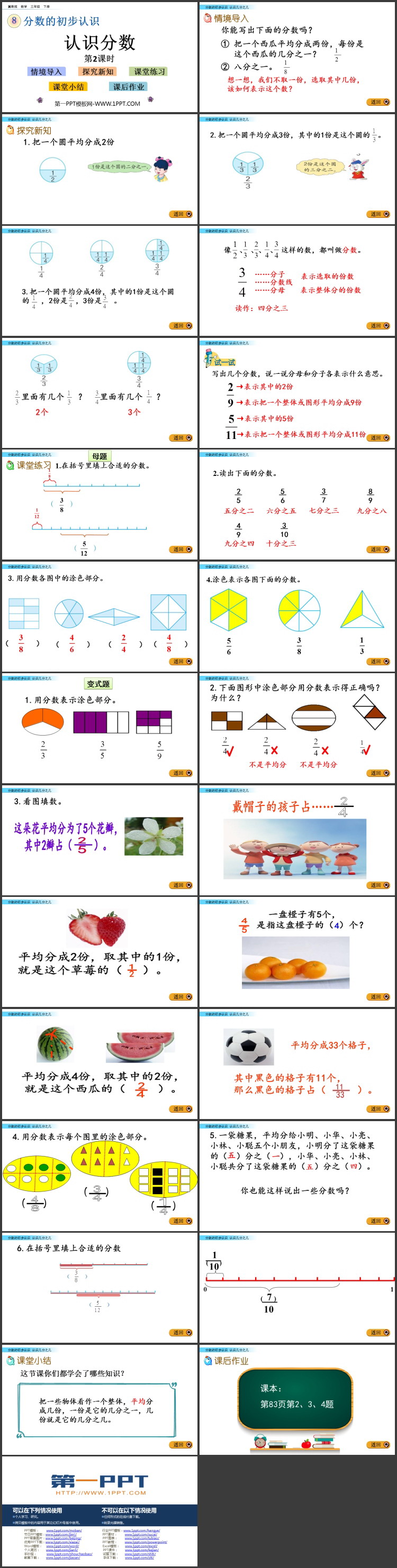 图片[2]-《认识分数》分数的初步认识PPT教学课件(第2课时)-第一PPT