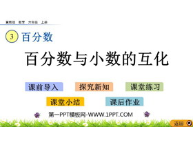 《百分数与小数的互化》百分数PPT教学课件下载-第一PPT