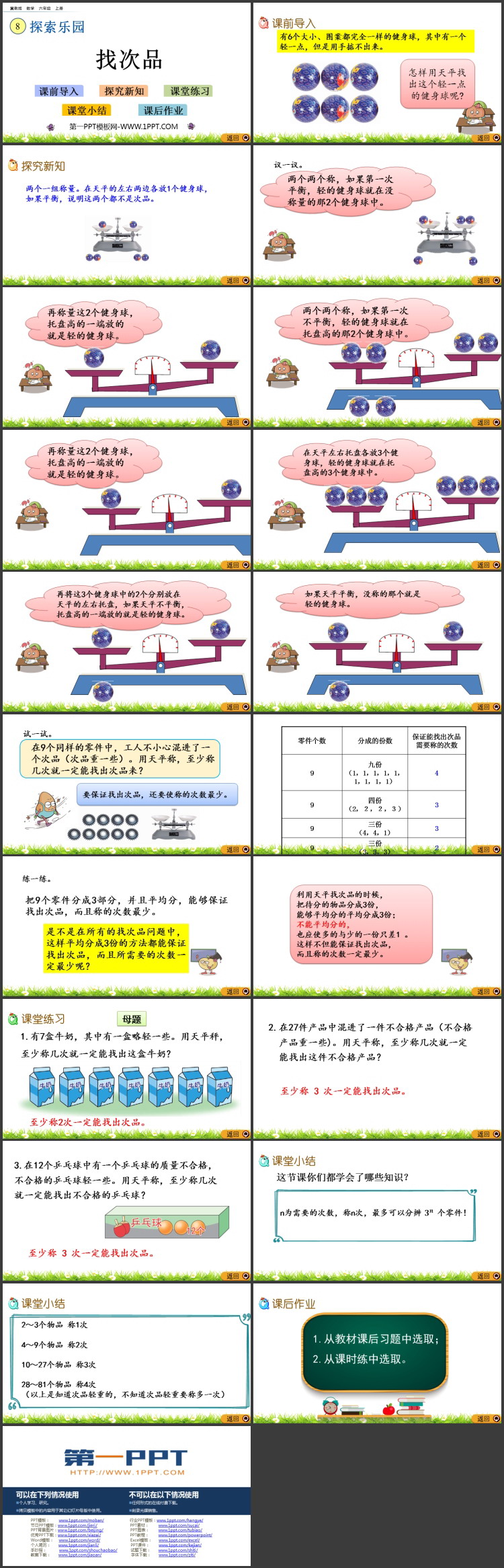 图片[2]-《找次品》探索乐园PPT教学课件-第一PPT
