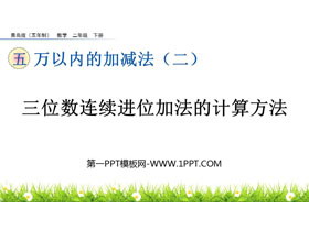 《三位数连续进位加法的计算方法》万以内的加减法PPT课件-第一PPT