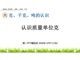 《认识质量单位克》克、千克、吨的认识PPT课件-第一PPT