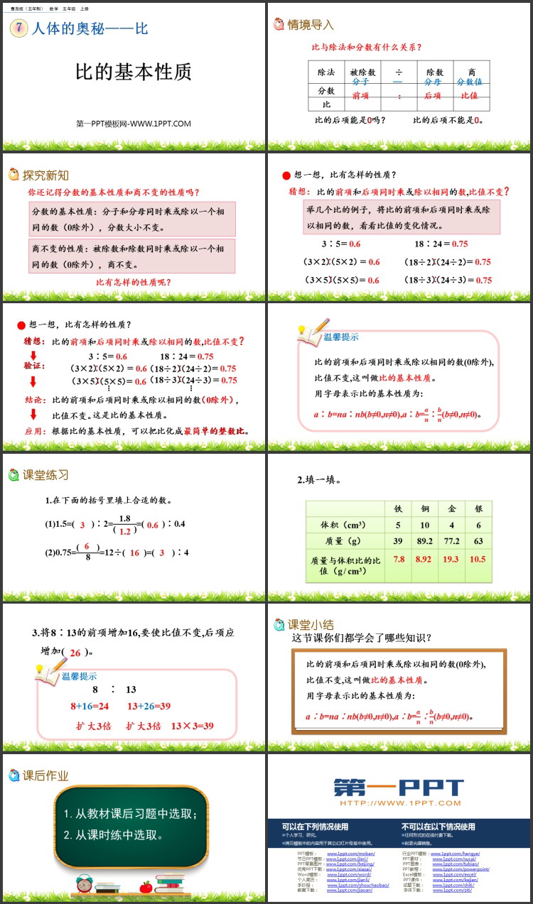图片[2]-《比的基本性质》比PPT教学课件下载-第一PPT