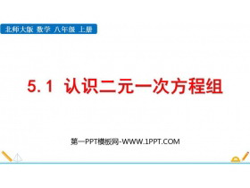《认识二元一次方程组》二元一次方程组PPT精品课件(第1课时)-第一PPT