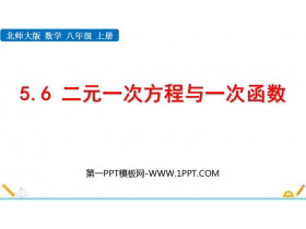 《二元一次方程与一次函数》二元一次方程组PPT优质课件-第一PPT