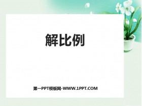 《解比例》比例PPT课件下载-第一PPT