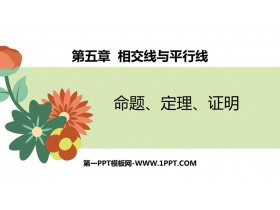 《命题、定理、证明》相交线与平行线PPT精品课件-第一PPT