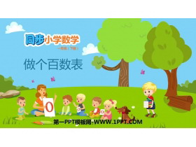 《做个百数表》生活中的数PPT免费课件-第一PPT