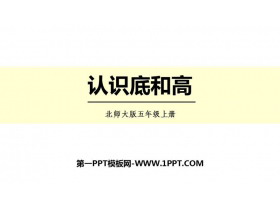 《认识底和高》多边形的面积PPT课件下载-第一PPT