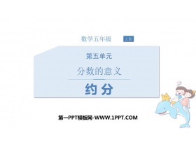 《约分》分数的意义PPT免费课件-第一PPT