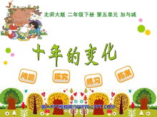《十年的变化》加与减PPT课件-第一PPT