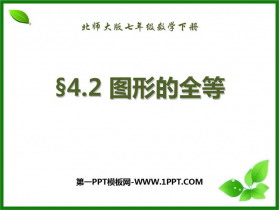 《图形的全等》三角形PPT免费下载-第一PPT