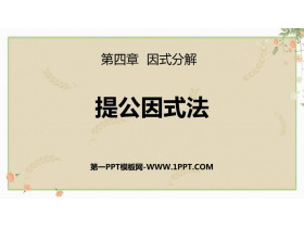 《提公因式法》因式分解PPT免费课件-第一PPT