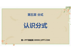 《认识分式》分式与分式方程PPT教学课件-第一PPT