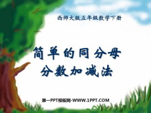 《简单的同分母分数加减法》分数加减法PPT课件-第一PPT