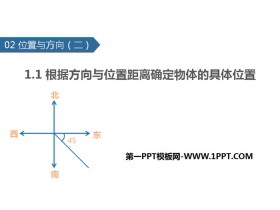 《根据方向与位置距离确定物体的具体位置》位置与方向PPT-第一PPT