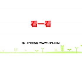《看一看》观察物体PPT-第一PPT