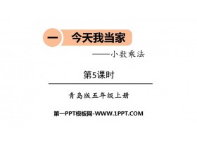 《今天我当家》PPT课件下载(第5课时)-第一PPT