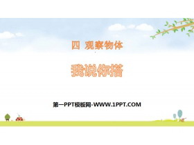 《我说你搭》观察物体PPT下载-第一PPT