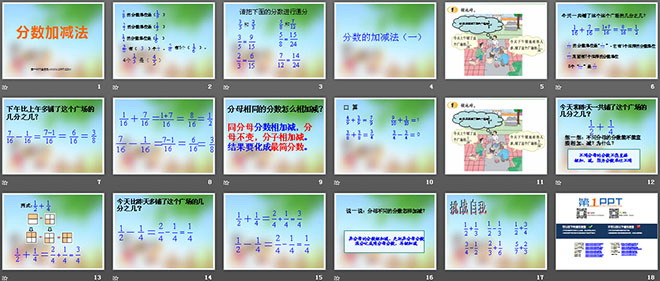 图片[2]-《分数加减》分数加减法PPT课件2-第一PPT