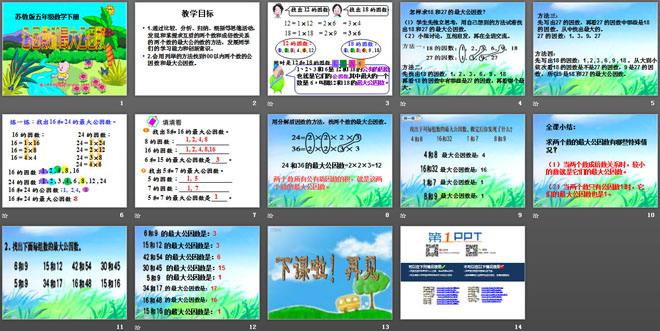 图片[2]-《公因数和最大公因数》公倍数和公因数PPT课件-第一PPT