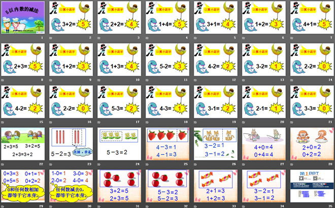 图片[2]-《5以内数的减法》10以内数的认识和加减法PPT课件-第一PPT