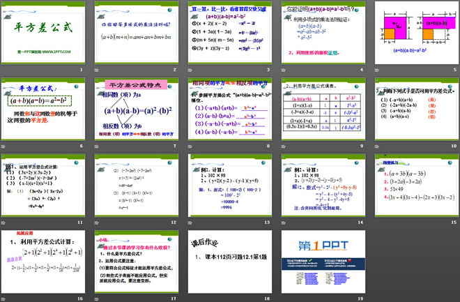 图片[2]-《平方差公式》PPT课件-第一PPT