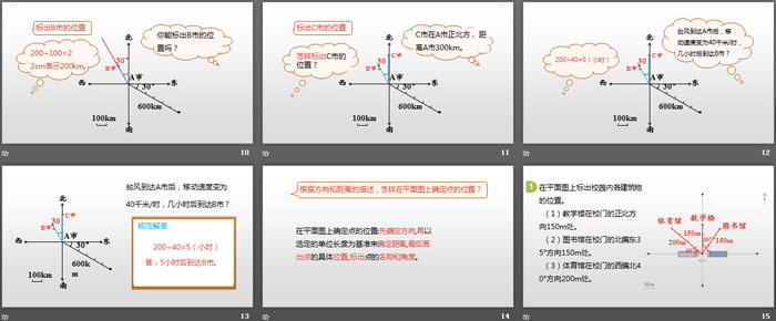 图片[3]-《在平面图上确定点的位置》位置与方向PPT-第一PPT