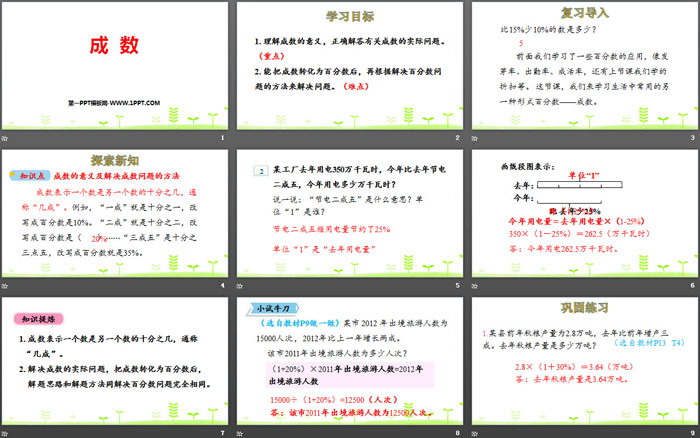 图片[2]-《成数》百分数PPT-第一PPT