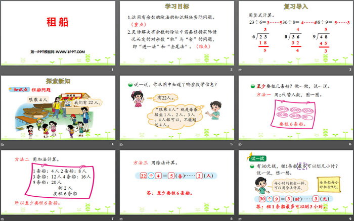 图片[2]-《租船》除法PPT-第一PPT