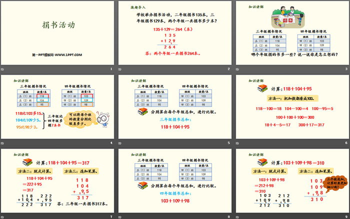 图片[2]-《捐书活动》加与减PPT-第一PPT