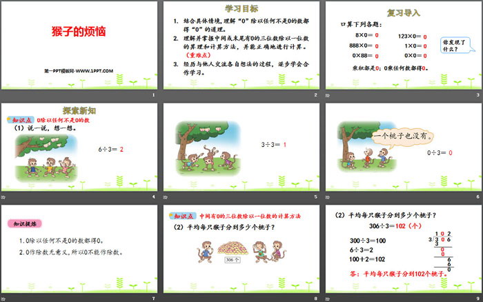 图片[2]-《猴子的烦恼》除法PPT下载-第一PPT