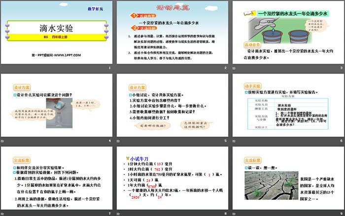 图片[2]-《滴水实验》数学好玩PPT-第一PPT
