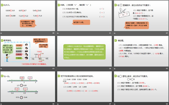 图片[3]-《比大小》小数的意义和加减法PPT下载-第一PPT