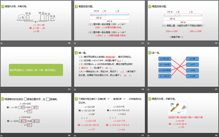 图片[3]-《解方程(一)》认识方程PPT-第一PPT