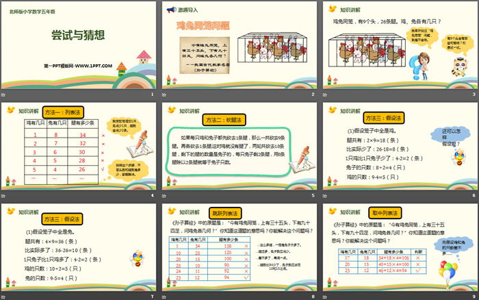 图片[2]-《尝试与猜测》数学好玩PPT下载-第一PPT