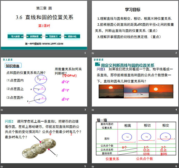 图片[2]-《直线和圆的位置关系》圆PPT课件(第1课时)-第一PPT