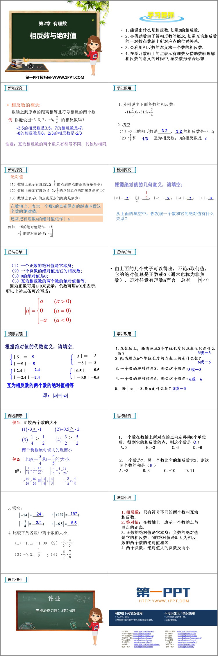 图片[2]-《相反数与绝对值》PPT免费课件-第一PPT