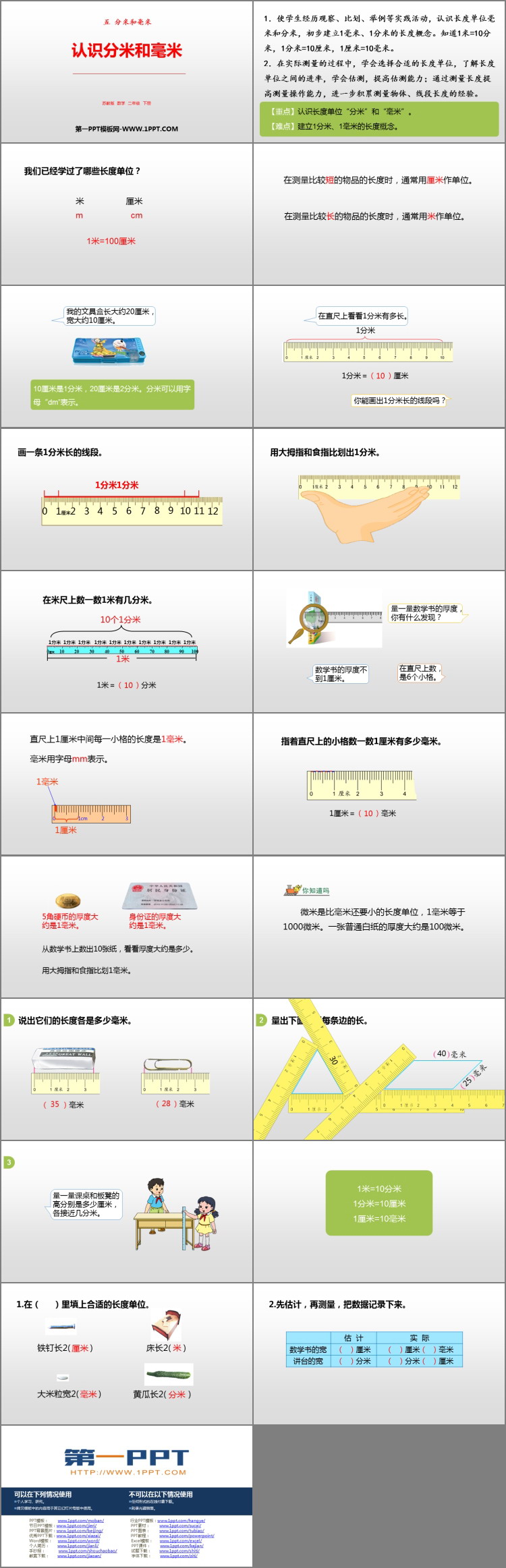 图片[2]-《认识分米和毫米》分米和毫米PPT课件下载-第一PPT