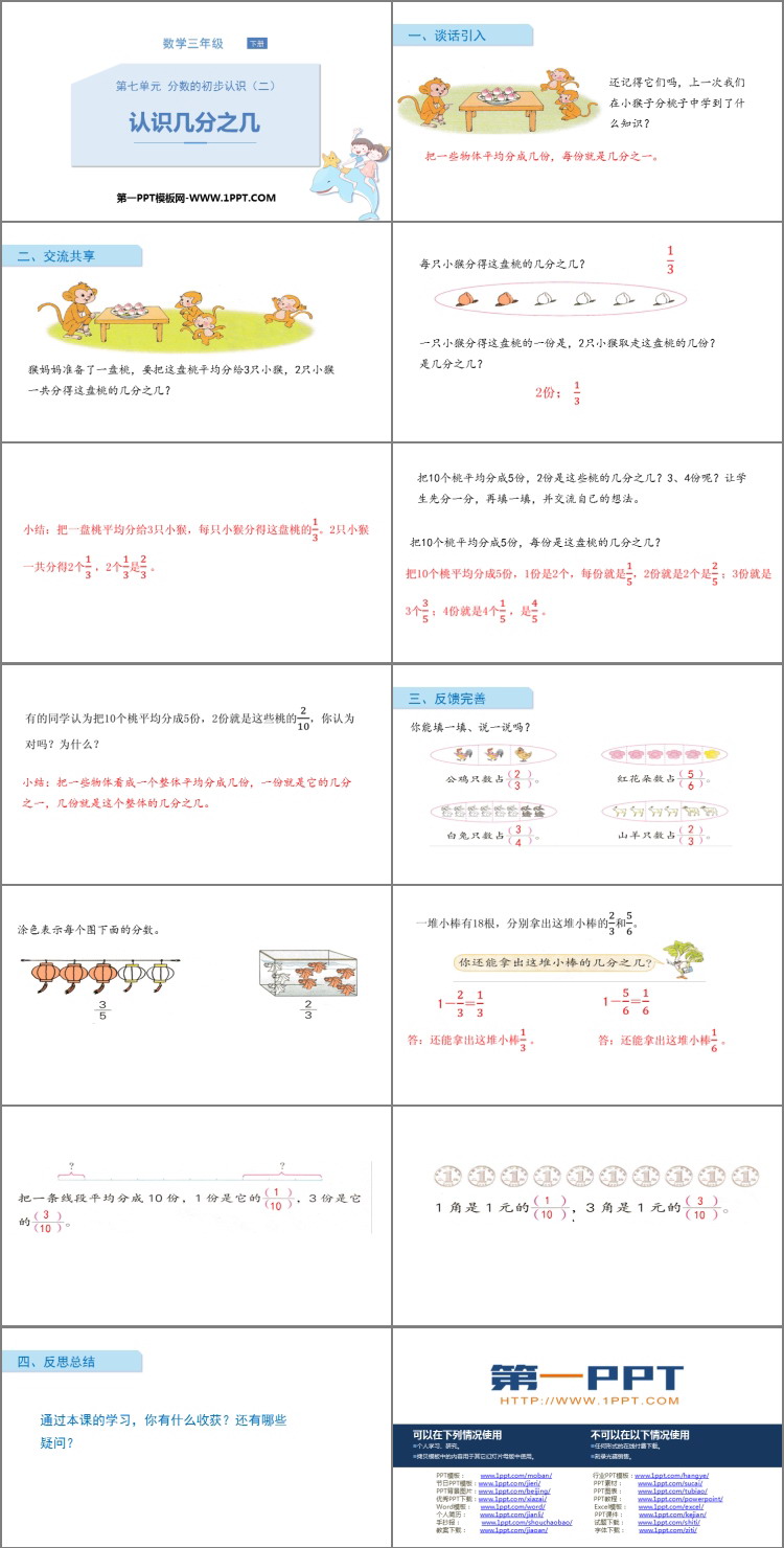 图片[2]-《认识几分之几》分数的初步认识PPT免费课件-第一PPT