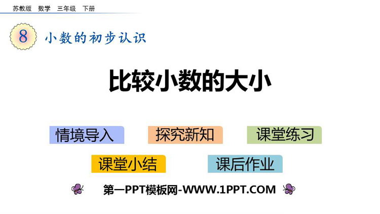 图片[1]-《比较小数的大小》小数的初步认识PPT教学课件-第一PPT