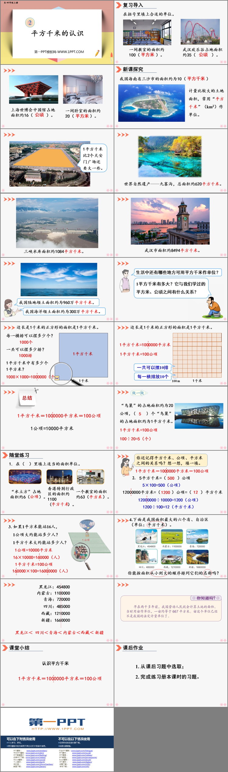 图片[2]-《平方千米的认识》公顷和平方千米PPT课件-第一PPT