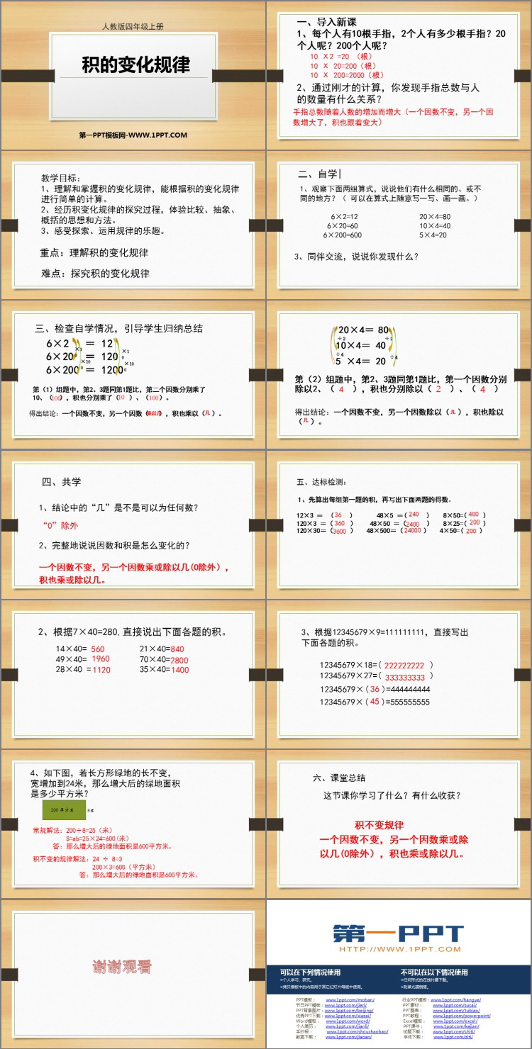 图片[2]-《积的变化规律》三位数乘两位数PPT课件下载-第一PPT