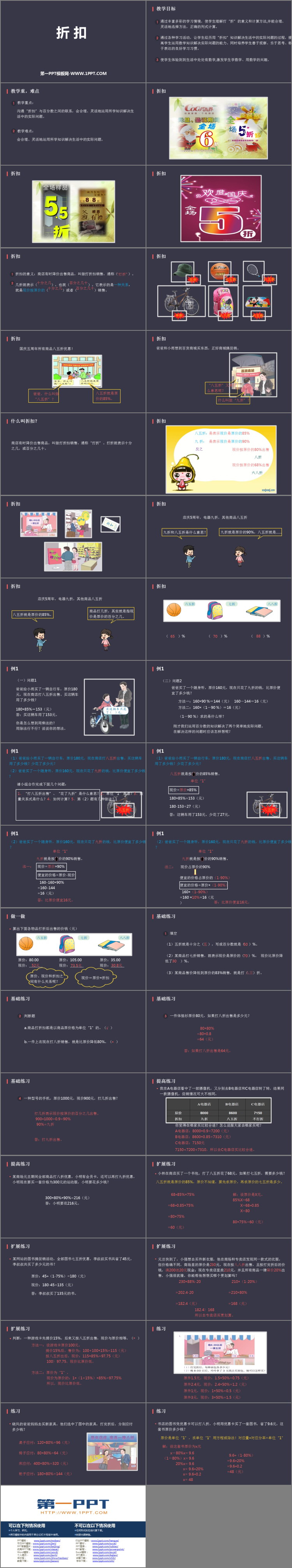 图片[2]-《折扣》百分数PPT教学课件-第一PPT