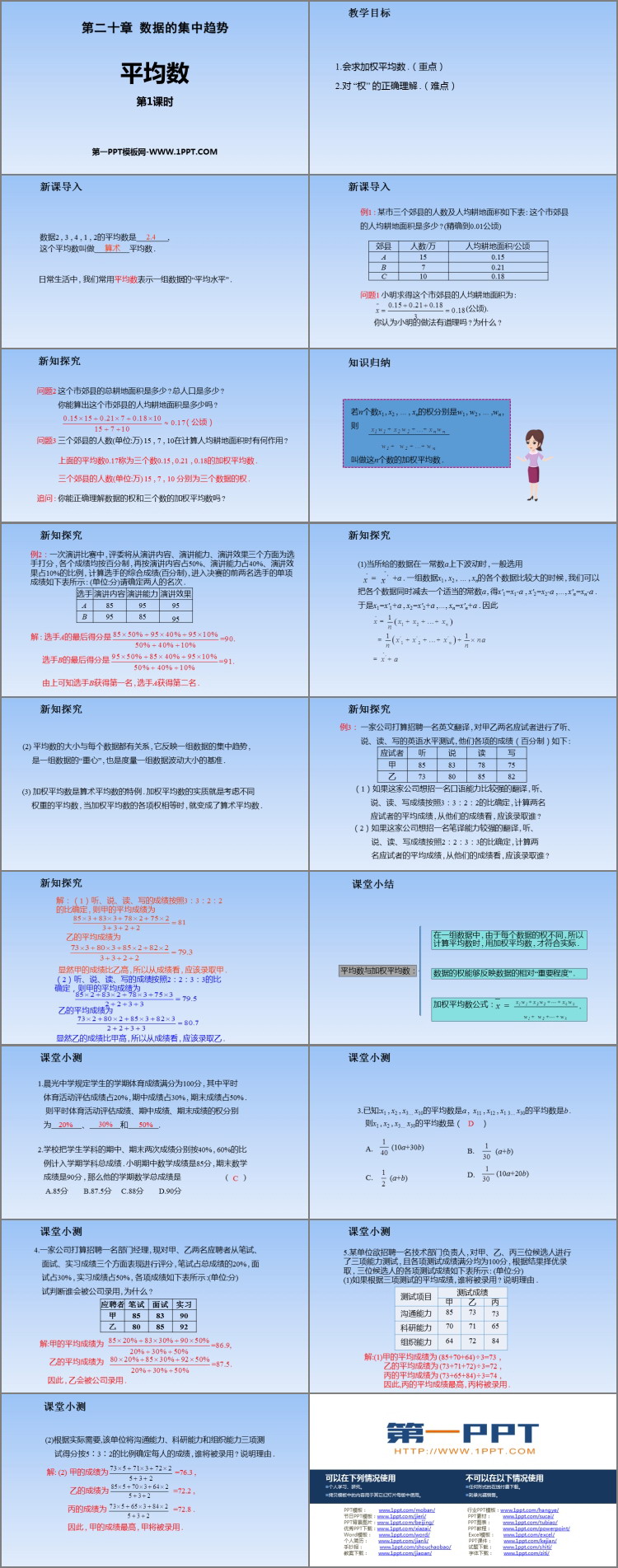 图片[2]-《平均数》数据的分析PPT教学课件(第1课时)-第一PPT