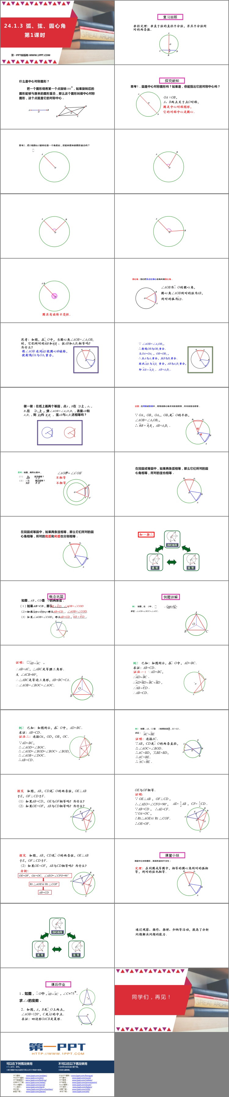图片[2]-《弧、弦、圆心角》圆PPT教学课件(第1课时)-第一PPT